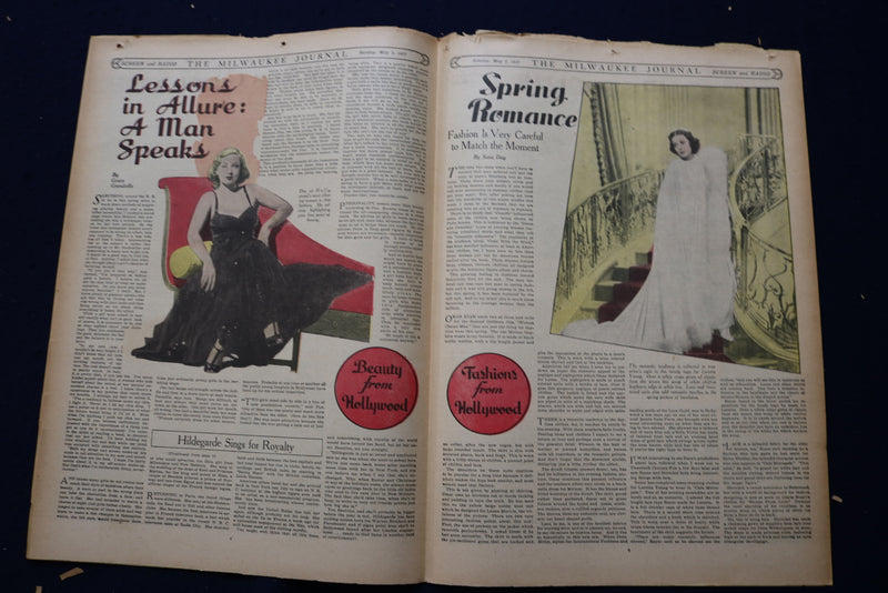 1937 MAY 2 SCREEN & RADIO MAGAZINE - LUISE RAINER COVER - E 23071