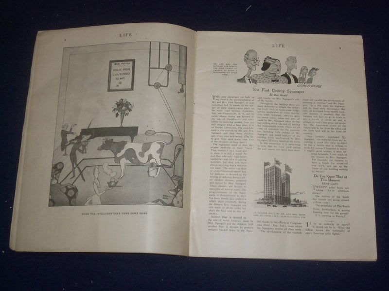 1923 AUGUST 16 LIFE MAGAZINE - FARMERS NUMBER - THE PEACH CROP - ST 6548