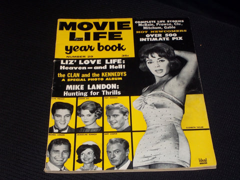 1961 #29 MOVIE LIFE YEARBOOK MAGAZINE - ELIZABETH TAYLOR FRONT COVER - E 1333
