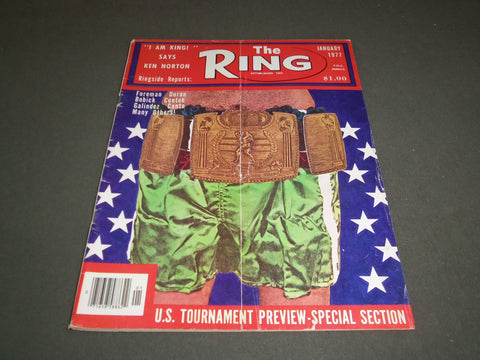 1977 JANUARY THE RING MAGAZINE - CHAMPIONSHP BELT - SP 5332