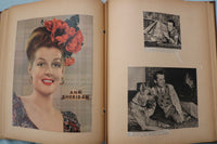 1940'S HOLLYWOOD STARS SCRAPBOOK - SHIRLEY TEMPLE - CLARK GABLE - E 26500