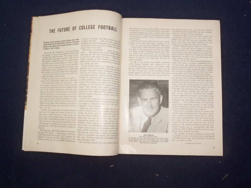 1957 OCTOBER 26 NAVY VS. PENNSYLVANIA FOOTBALL PROGRAM - NICE PHOTOS - J 9455