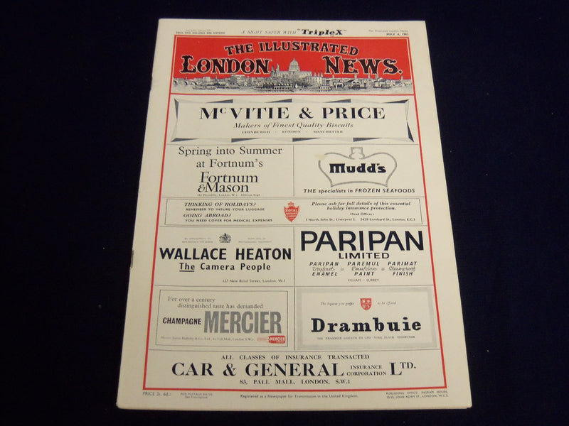1961 MAY 6 ILLUSTRATED LONDON NEWS MAGAZINE - DUKE OF KENT - E 8085