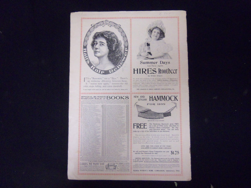 1899 JULY WOMAN'S HOME COMPANION MAGAZINE - ILLUSTRATIONS STORIES ADS-ST 3904