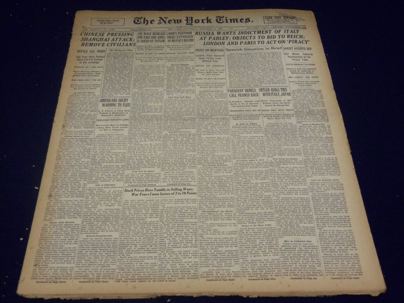 1937 SEPT 8 NEW YORK TIMES - RUSSIA WANTS INDICTMENT OF ITALY - NT 433