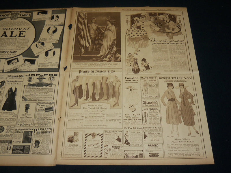 1917 JUNE 24 NEW YORK TIMES ROTO PICTURE SECTION - FORT SHERIDAN - NT 9378