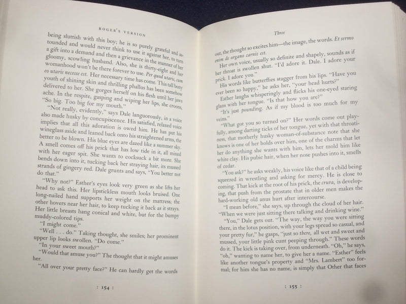 1986 ROGER'S VERSION HARDCOVER BOOK- JOHN UPDIKE - SIGNED 1ST EDITION - KD 8982