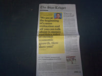 2019 SEPTEMBER 24 THE STAR-LEDGER NEWSPAPER - TEENAGER GRETA THUNBERG AT U.N.