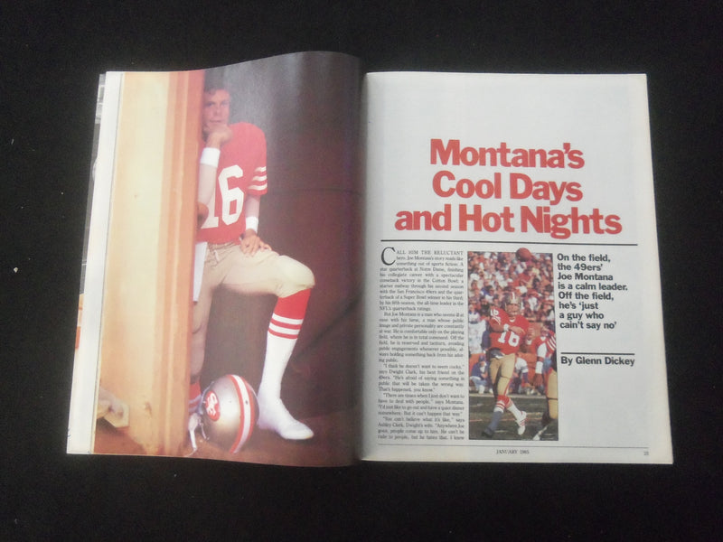1985 JANUARY INSIDE SPORTS MAGAZINE - JOE MONTANA COVER - B 431N