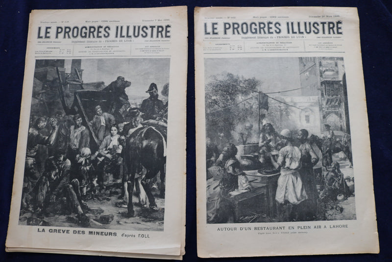 1892-1904 LE PROGRES ILLUSTRE MAGAZINE - FRENCH - LOT OF 23 - O 3659