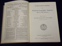 1888-1988 NATIONAL GEOGRAPHIC MAGAZINE INDEXES BOOK LOT OF 7 - PHOTOS - KD 1112