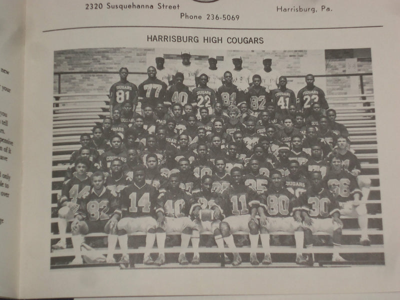 1982 OCT 9 HARRISBURG HIGH COUGARS VS. STEEL-HIGH ROLLERS PRGM-LOT OF 3- ST 6518