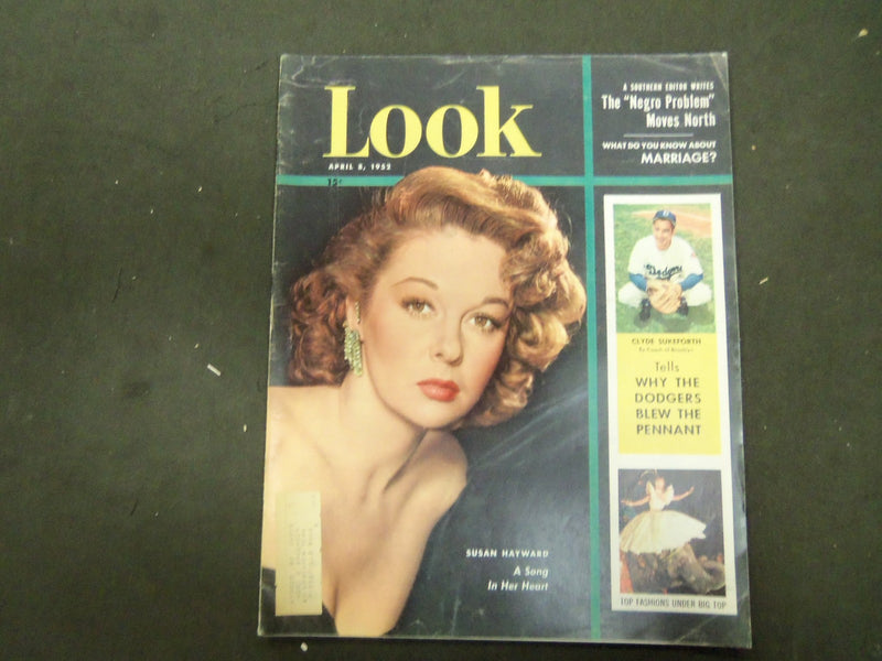 1952 APRIL 8 LOOK MAGAZINE - SUSAN HAYWARD - ST 2870