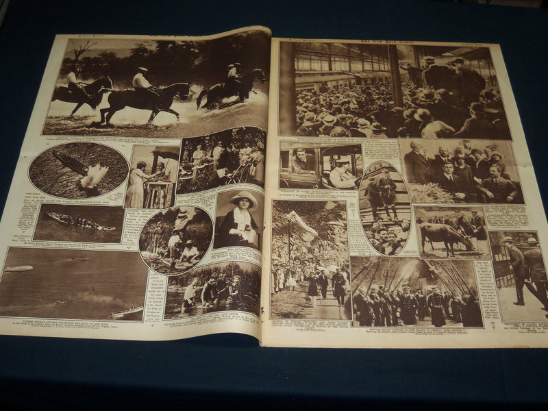 1921 JULY 24 NEW YORK TIMES PICTURE SECTION NO. 4 & 5 - YACHT ACUSHLA - NT 8940