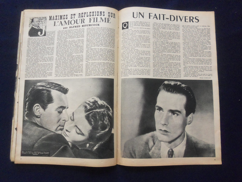 1946 CINEMONDE MAGAZINE- DANNY KAYE BACK COVER - VEDETTES DE NOEL - SP 4868I