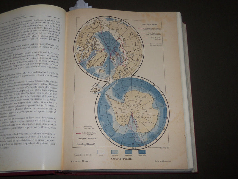 1928 IL MARE BOOK BY EGISTO ROGGERO - ITALIAN - GREAT MAPS - KD 4919