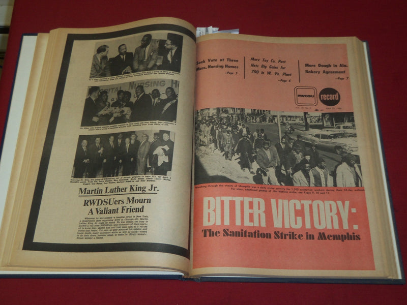 1968 RWDSU RECORD NEWSPAPER BOUND VOLUME NO. 15 - RETAIL - WHOLESALE - R 15E