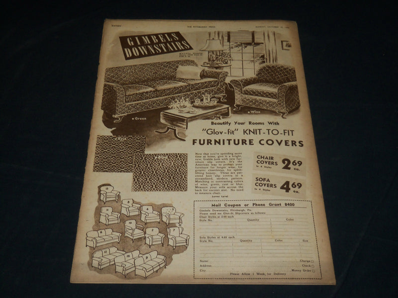 1942 OCT 18 PITTSBURGH PRESS SUNDAY ROTO SECTION - WE'RE SCRAPPERS TOO - NP 4501