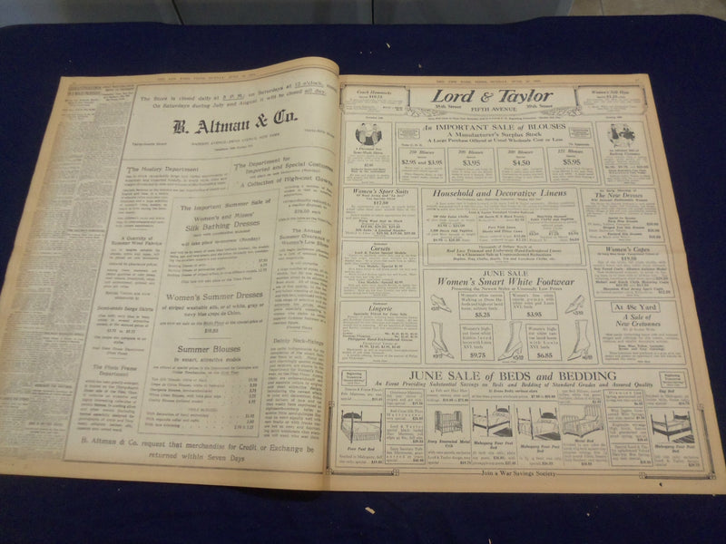 1918 JUNE 16 NEW YORK TIMES-1,000,000 AMERICANS TO BE IN FRANCE BY JULY- NT 9088