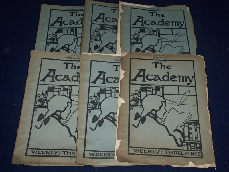 1898-1899 THE ACADEMY WEEKLY REVIEW OF LITERATURE LOT OF 35 - LONDON - O 2232