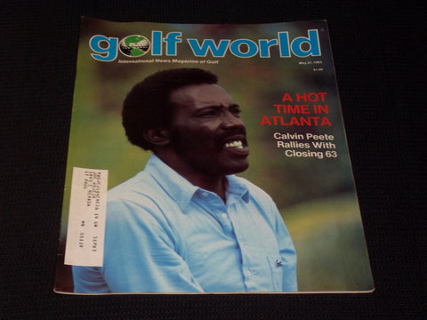 1983 MAY 27 GOLF WORLD MAGAZINE - CALVIN PEETE FRONT COVER - E 6954