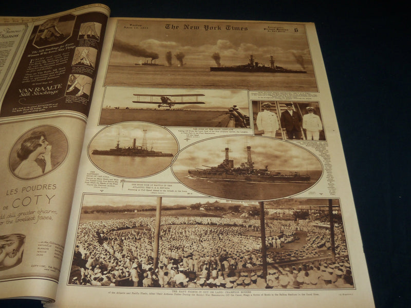 1923 APRIL 15 NEW YORK TIMES PICTURE SECTION - BERNHARDT FUNERAL - NT 8884