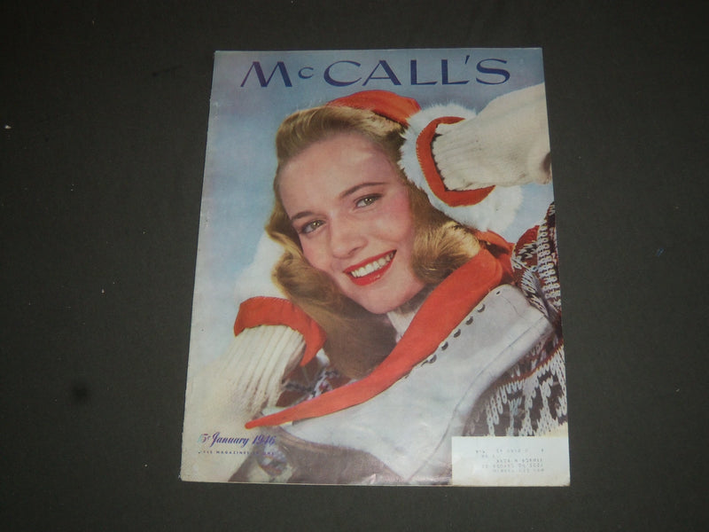 1946 JANUARY MCCALL'S MAGAZINE - NICE COVER, STORIES & ADS - SP 6823