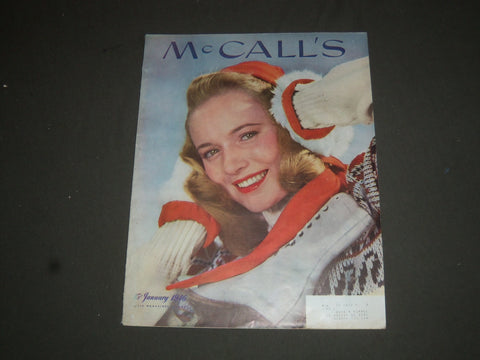 1946 JANUARY MCCALL'S MAGAZINE - NICE COVER, STORIES & ADS - SP 6823