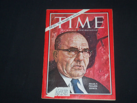 1967 JUNE 9 TIME MAGAZINE - ISRAEL'S PREMIER LEVI ESHKOL - T 2021