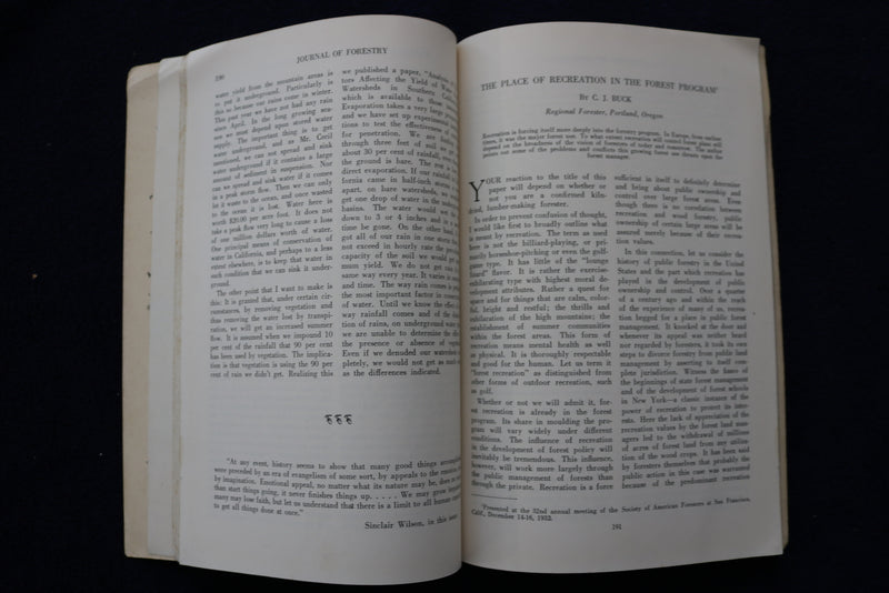 1932-1933 JOURNAL OF FORESTRY MAGAZINE - LOT OF 4 + 1931 SUPP/INDEX - O 3428