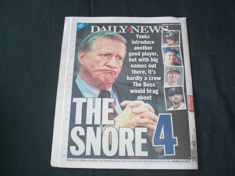 2019 JANUARY 17 NEW YORK DAILY NEWS - NANCY PELOSI- NOT IN MY HOUSE-ST. OF UNION
