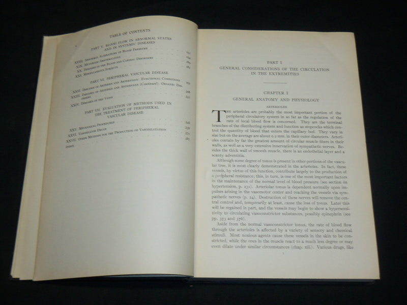 1944 RESPONSES IN EXTREMITIES OF MAN BOOK BY DAVID I. ABRAMSON, M. D. - KD 2764Y