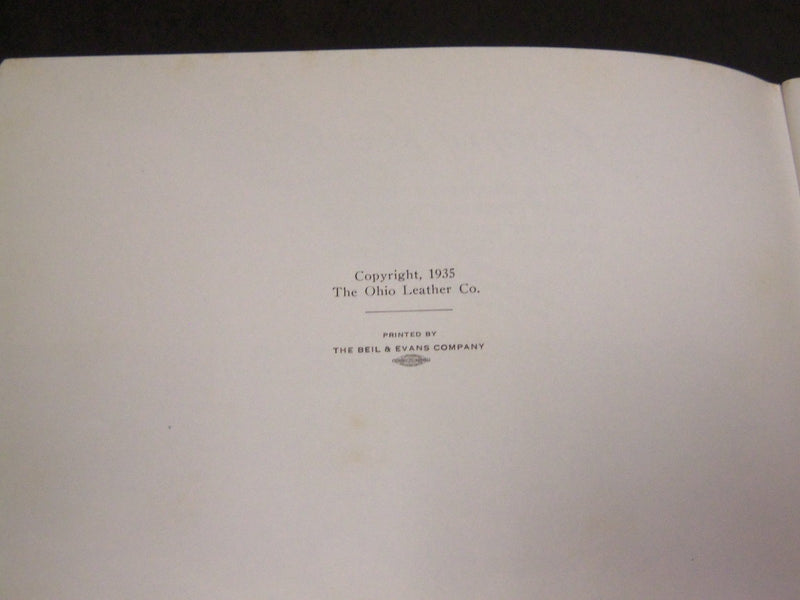 1935 THE STORY OF LEATHER OHIO LEATHER COMPANY PROGRAM - J 2103