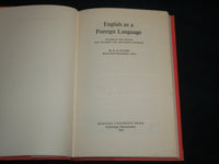 1962 ENGLISH AS A FOREIGN LANGUAGE HARDCOVER BOOK BY R. A. CLOSE - KD 6998