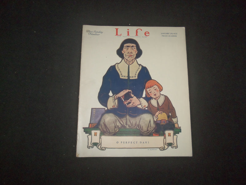 1921 JANUARY 20 LIFE MAGAZINE - BLUE SUNDAY NUMBER - O PERFECT DAY! - L 771O