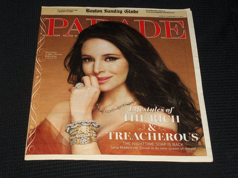 2012 FEBRUARY 19 BOSTON SUNDAY GLOBE PARADE MAGAZINE - MADELEINE STOWE - E 4882