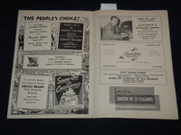 1952 HOLLYWOOD STARS SAN FRANCISCO SEALS BASEBALL OFFICIAL PROGRAM - J 8957