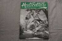1952 DECEMBER HORTICULTURE MAGAZINE - BEAUTIFUL SCENERY COVER - ST 1015H