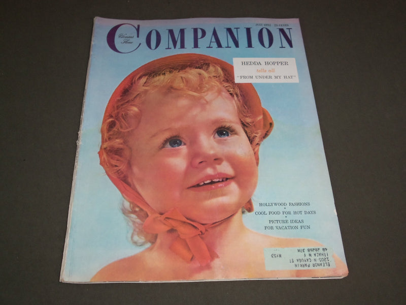 1952 JULY WOMAN'S HOME COMPANION MAGAZINE - GREAT COVER AND STORIES - SP 7091