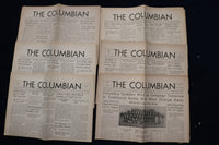 1935-1937 THE COLUMBIAN HIGH SCHOOL NEWSPAPER- S. ORANGE, NJ - LOT OF 28- O 3467