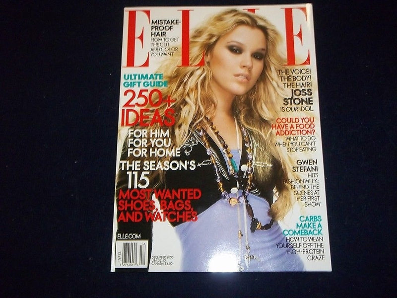 2005 DECEMBER ELLE MAGAZINE - FASHION - JOSS STONE COVER - II 4737
