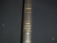 1925 APRIL 15-OCTOBER 1 FORBES MAGAZINE BOUND VOLUME - NICE ADS - R 10A