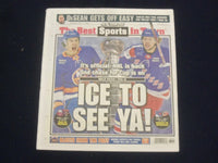 2020 JULY 11 NEW YORK POST NEWSPAPER - NHL IS BACK AND CHASE FOR STANLEY CUP ON