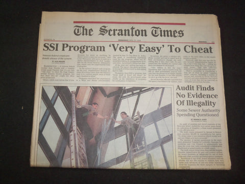 1998 APR 22 THE SCRANTON TIMES NEWSPAPER-SSI PROGRAM VERY EASY TO CHEAT- NP 8386