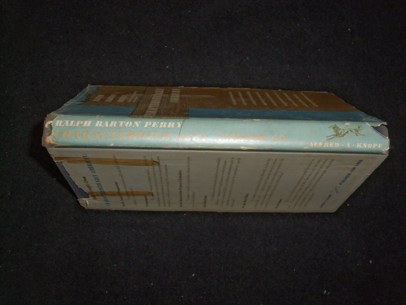 1949 CHARACTERISTICALLY AMERICAN HARDCOVER BOOK BY RALPH BARTON PERRY - KD 9228