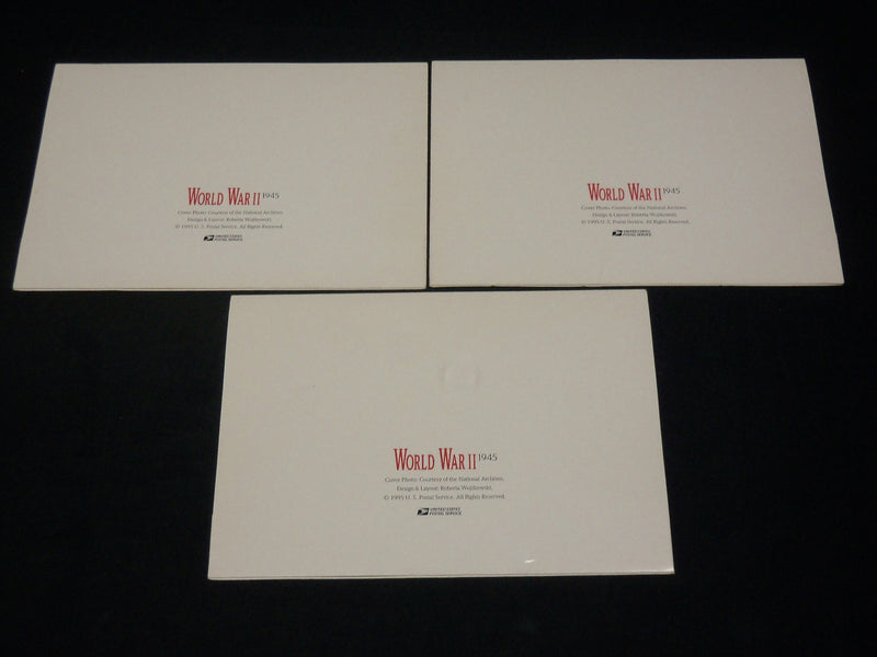 1995 SEPTEMBER 2 HONOLULU WWII DEDICATION OF STAMPS LOT OF 3 - J 5962