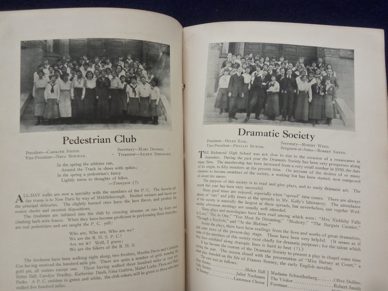 1916 PIERIAN RICHMOND HIGH SCHOOL YEARBOOK - RICHMOND, INDIANA - YB 1925W