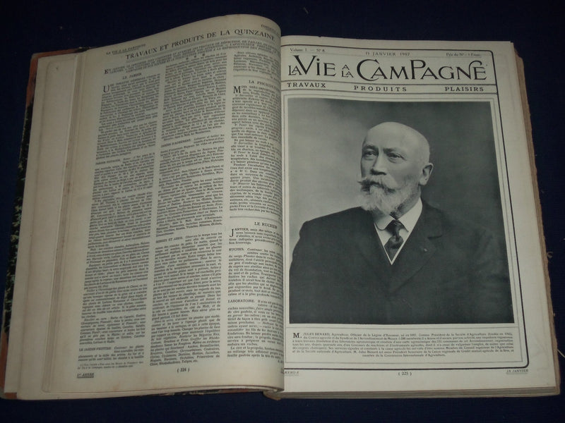1907 LA VIE A LA CAMPAGNE FRENCH BOUND VOLUME - GREAT PHOTOS - KD 2317