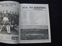 1986 FEBRUARY 23 BASKETBALL PROGRAM - SYRACUSE UNIV VS GEORGETOWN UNIV- SP 3624O