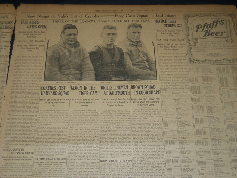 1911 OCT 31 THE BOSTON HERALD - BRANDEIS SHIFT FILLS HEARERS WITH WONDER- BH 173